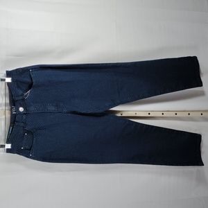 2/$10 04181 French Dressing blue polka dot Suzanne jeans 10 NWT